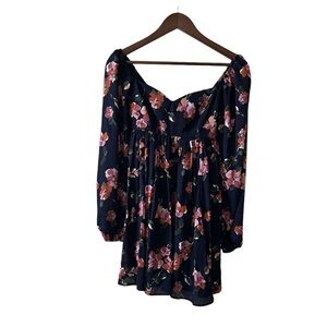 Abercrombie & Fitch long sleeve floral mini dress